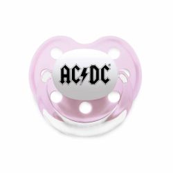 Биберон AC/DC (Logo) - розов