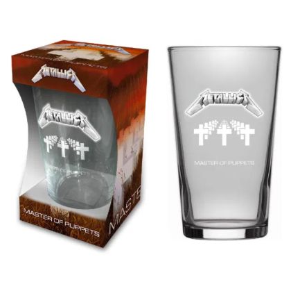 Metallica Beer Glass - Master Of Puppets