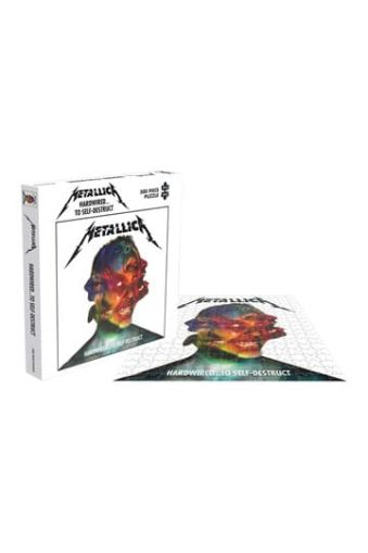 Официално лицензиран пъзел Metallica Hardwired to Self-Destruct 500 части – най-добрият подарък за всеки фен на легендарната банда и на метъл музиката