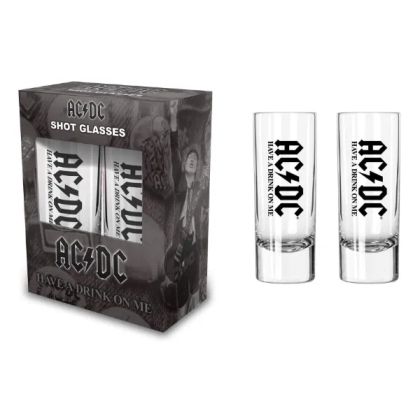 AC/DC Shot Glass Set - HAVE A DRINK ON ME