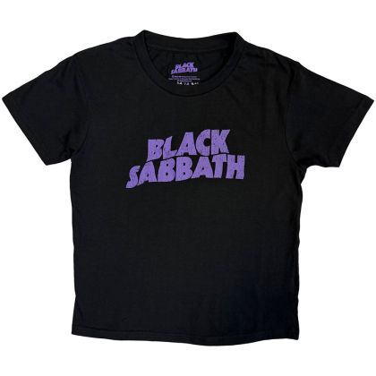 Официално лицензирана ДЕТСКА ТЕНИСКА BLACK SABBATH - WAVY LOGO - перфектният начин да покажете любовта си към легендарната група 