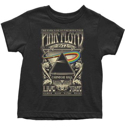 Официално лицензирана ДЕТСКА ТЕНИСКА PINK FLOYD - CARNEGIE HALL POSTER - перфектният начин да покажете любовта си към легендарната група 