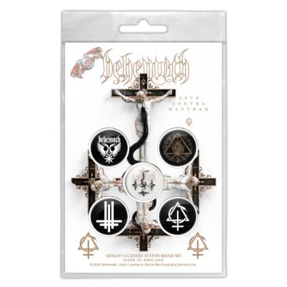 Behemoth Button Badge Pack - Opvs Contra Natvram