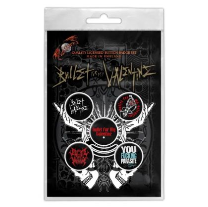 Значки 5 бр. Bullet For My Valentine – Logo