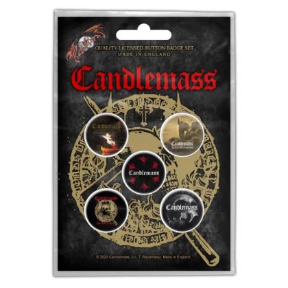 Значки 5 бр. Candlemass - The Door To Doom