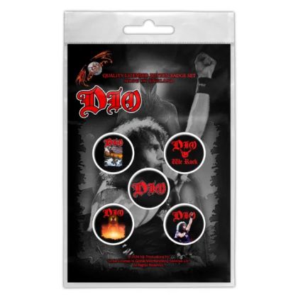 Dio Button Badge Pack - We Rock