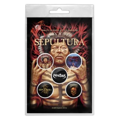 Sepultura Button Badge Pack - Roots