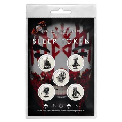 Значки 5 бр. Sleep Token - Vessel Mask