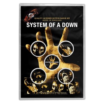 System Of A Down Button Badge Pack - Hand