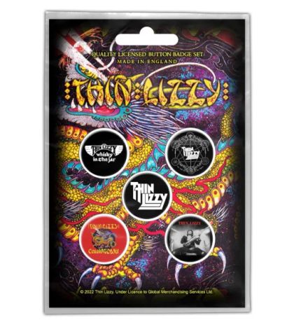 Значки 5 бр. Thin Lizzy - Chinatown