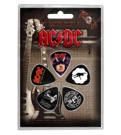 Перца за китара 5 бр. AC/DC - Highway / For Those / Let There