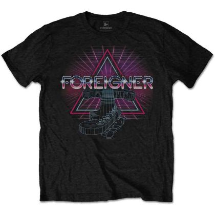 FOREIGNER T-SHIRT - NEON GUITAR