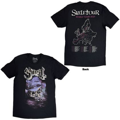 GHOST T-SHIRT - SKELETOUR ADMAT '25 TOUR DATES (BACK PRINT)