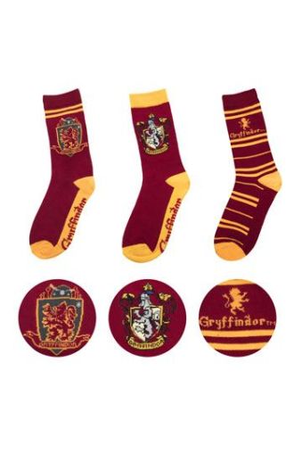 Чорапи Harry Potter Gryffindor - комплект от 3 чифта 