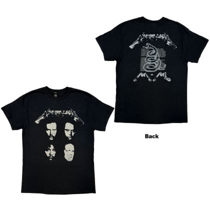 METALLICA T-SHIRT - 4 FACES (BACK PRINT)
