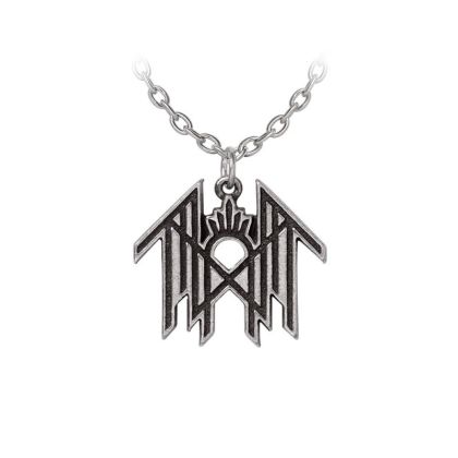 Sleep Token Logo Necklace - Handmade Pendant in Antiqued English Pewter with Chain