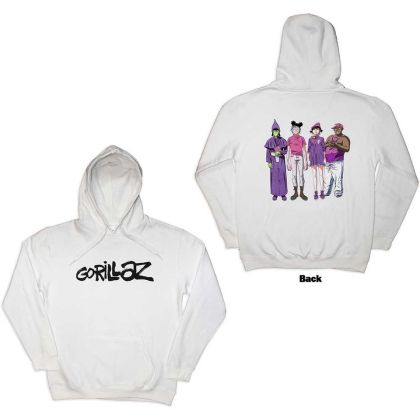 Gorillaz Logo White Hoodie