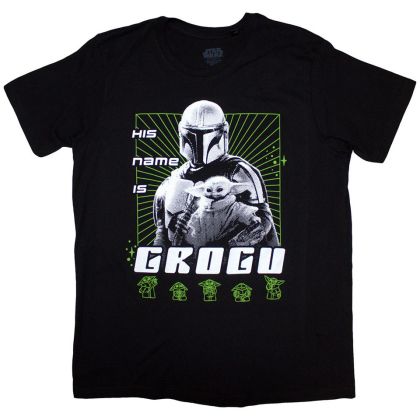 ТЕНИСКА STAR WARS - THE MANDALORIAN HIS NAME IS GROGU