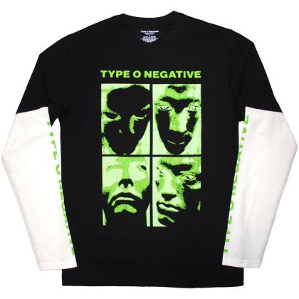 БЛУЗА С ДЪЛЪГ РЪКАВ TYPE O NEGATIVE – FACES (ПЕЧАТ НА РЪКАВА)