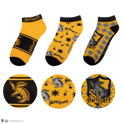 Чорапи Harry Potter Hufflepuff - комлект от 3 чифта (за маратонки)