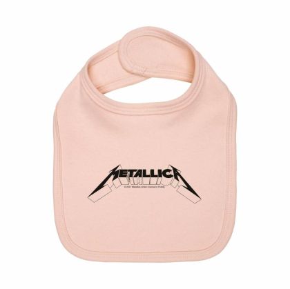 Бебешки лигавник Metallica (Logo) - розов