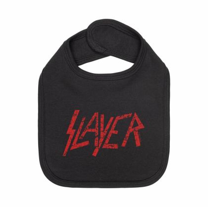 Бебешки лигавник Slayer (Logo) - черен