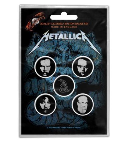 Значки 5 бр. Metallica - Wherever I May Roam