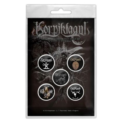 Значки 5 бр. Korpiklaani - Raven