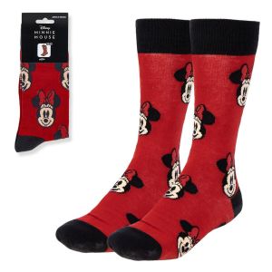 Minnie Mouse Socks - Red Disney Character Socks for Women