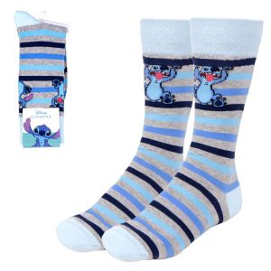 Disney Stitch Socks - Striped Classic Character Socks