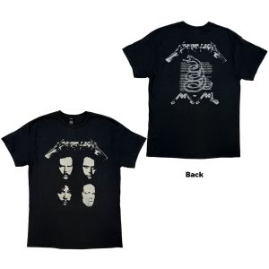 METALLICA T-SHIRT - 4 FACES (BACK PRINT)